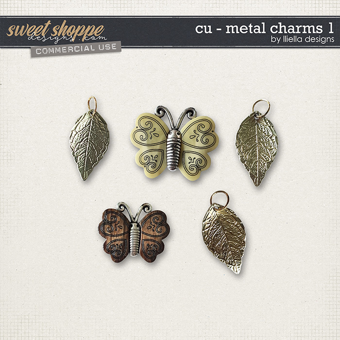 CU - Metal Charms 1 by lliella designs