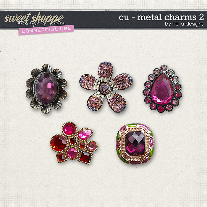 CU - Metal Charms 2 by lliella designs