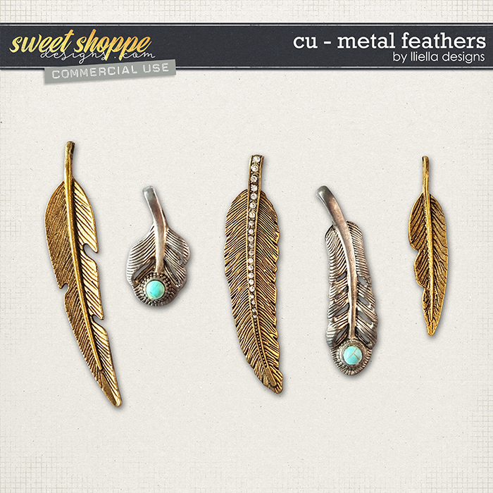 CU - Metal Feathers by lliella designs