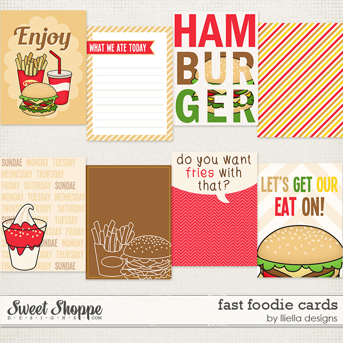 Fast Foodie: Cards by lliella designs