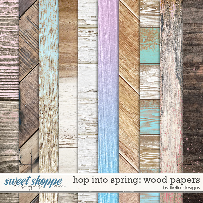 Hop Into Spring Wood Papers by lliella designs