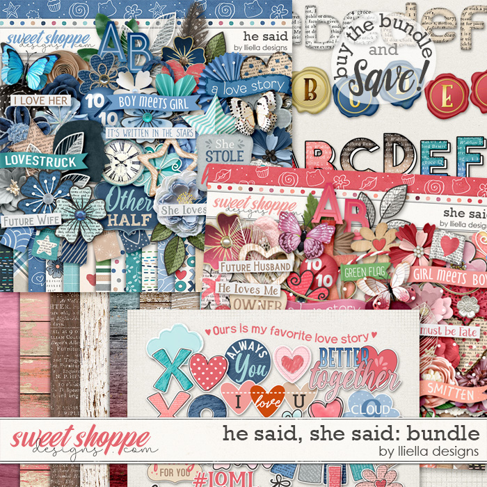 He Said, She Said Bundle by lliella designs