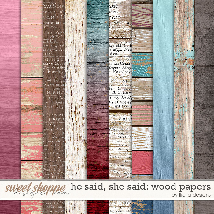 He Said, She Said Wood Papers by lliella designs