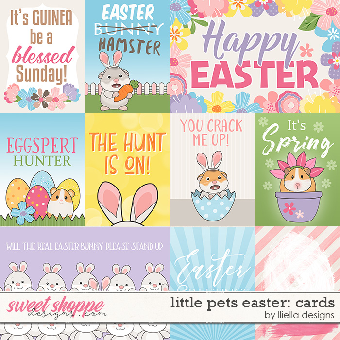 Little Pets Easter Cards by lliella designs