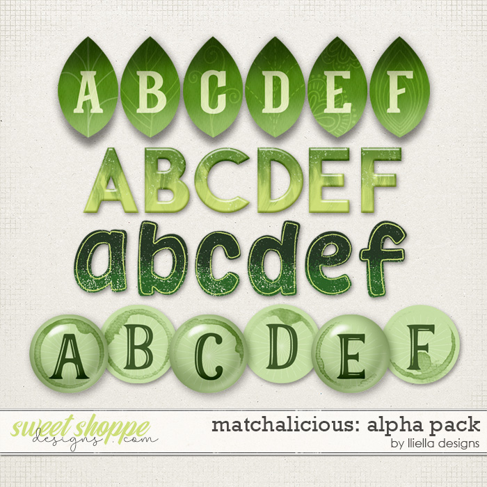 Matchalicious Alpha Pack by lliella designs Matchalicious Alpha Pack by lliella designs