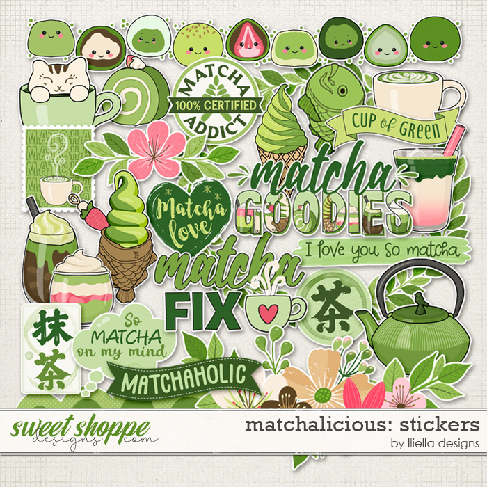 Matchalicious Stickers by lliella designs