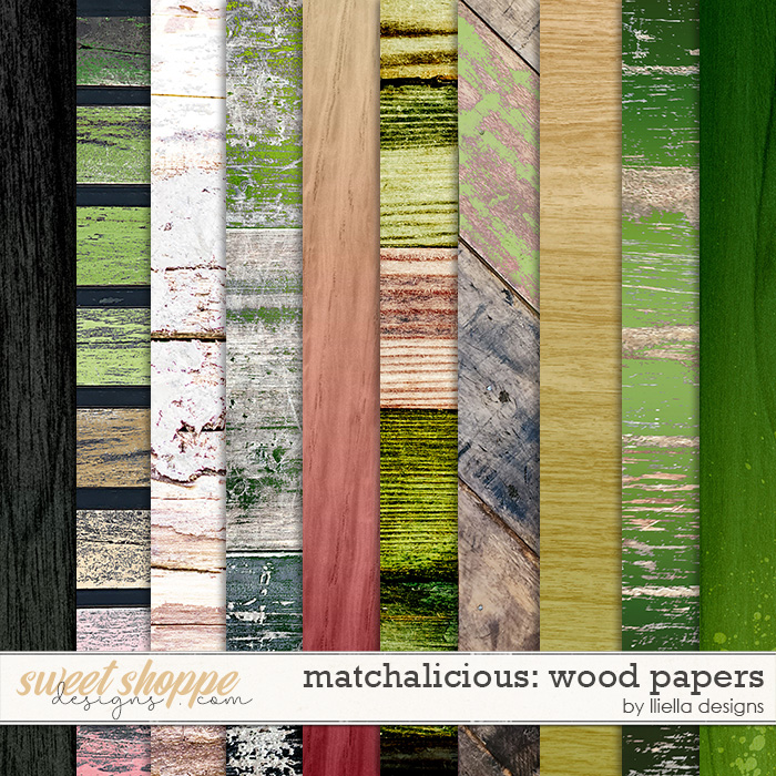 Matchalicious Wood Papers by lliella designs
