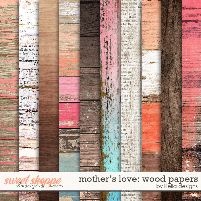 Mother's Love Wood Papers by lliella designs