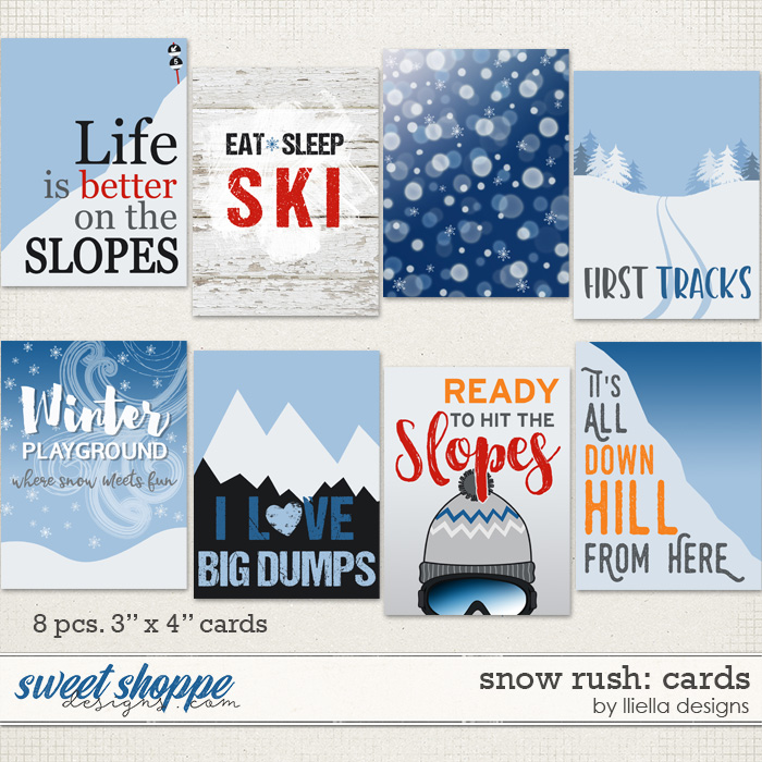 Snow Rush: Cards by lliella designs
