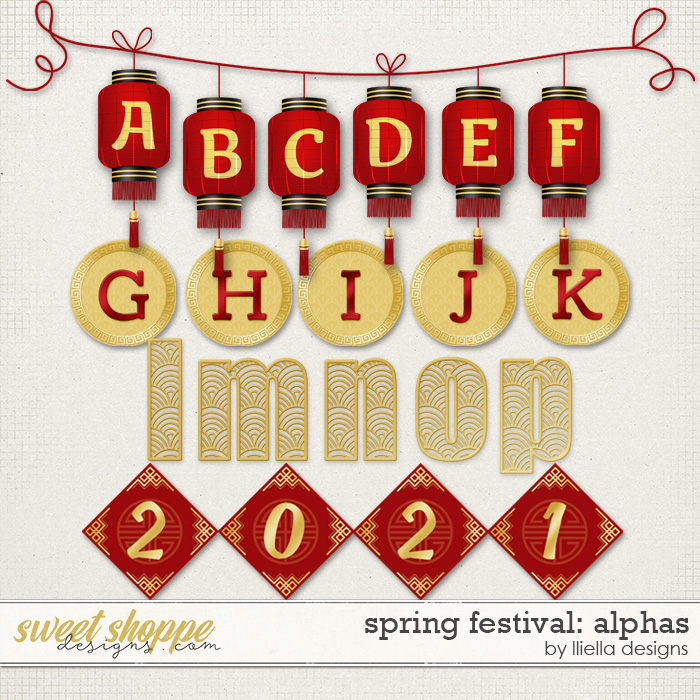 Spring Festival Alphas by lliella designs Spring Festival Alphas by lliella designs