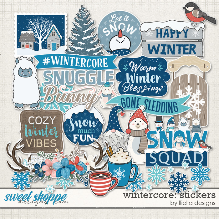 Wintercore Stickers by lliella designs Wintercore Stickers by lliella designs