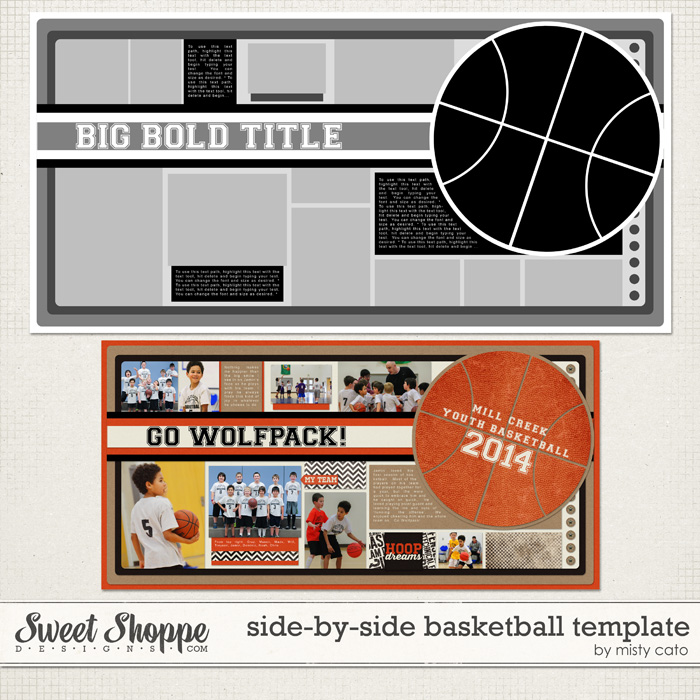 Side by Side Basketball Template by Misty Cato Side by Side Basketball Template by Misty Cato