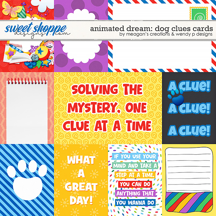 Animated Dream: Dog Clues - Cards by Meagan's Creations & WendyP Designs
