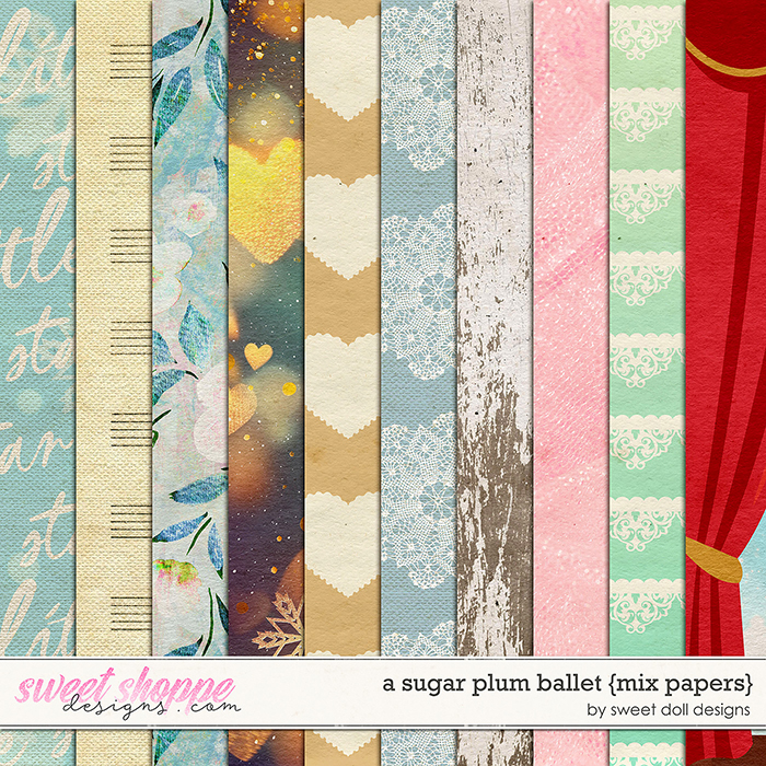 A Sugar Plum Ballet {mix papers} by Sweet Doll designs