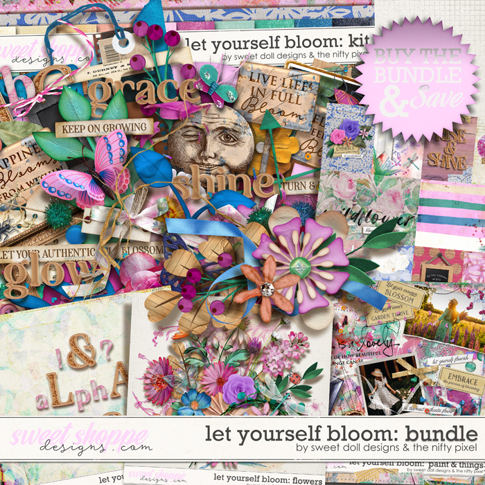 Let Yourself Bloom {bundle} by The Nifty Pixel & Sweet doll designs  