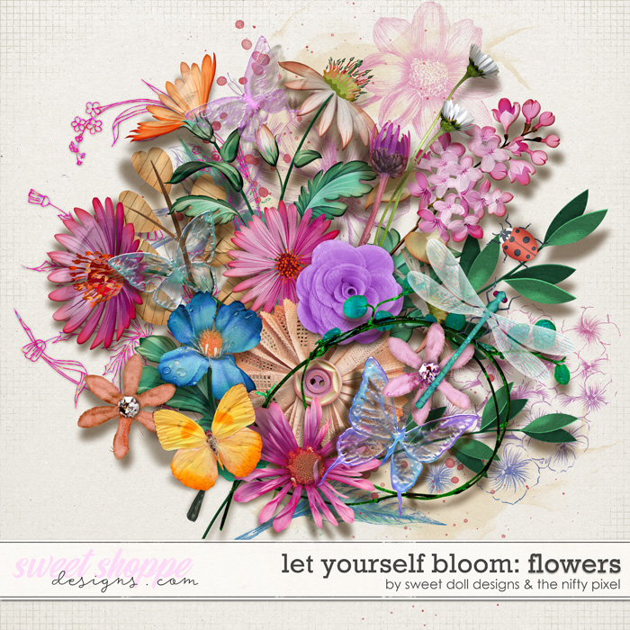 Let Yourself Bloom {+flowers} by The Nifty Pixel & Sweet doll designs  