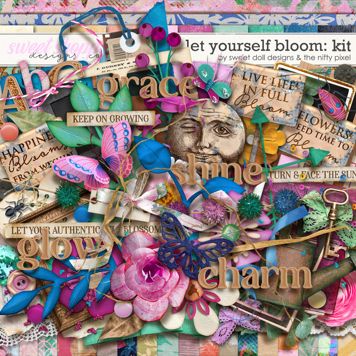 Let Yourself Bloom kit by The Nifty Pixel & Sweet doll designs 