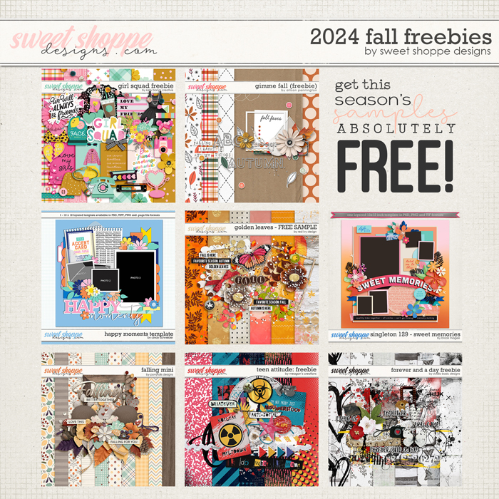 2024 Fall Freebies by Sweet Shoppe Designs