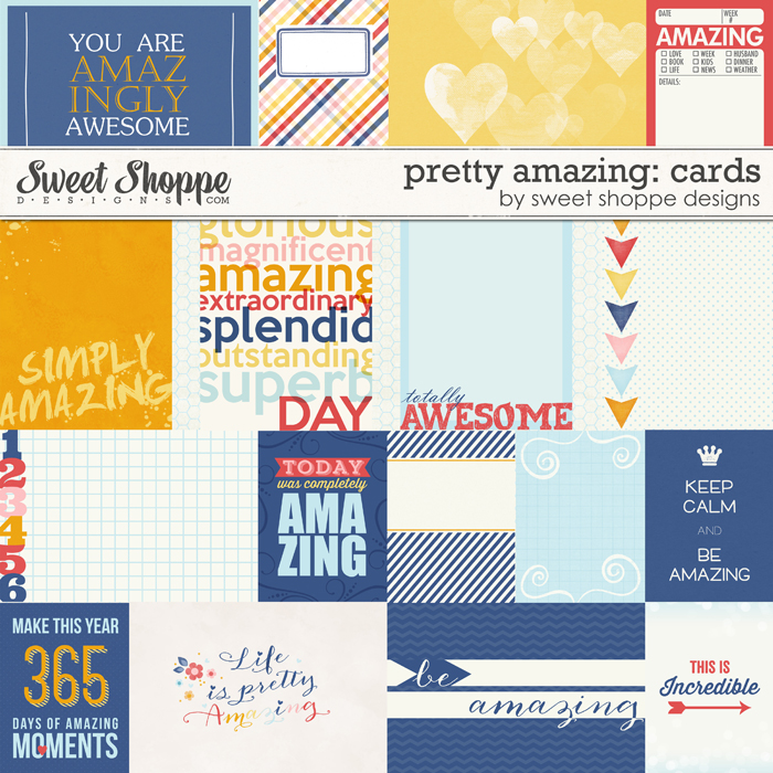 *FREE with your $20 Purchase* Pretty Amazing Project Cards by Sweet Shoppe Designs