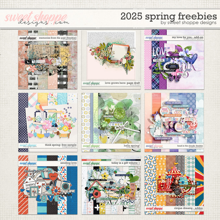 2025 Spring Freebies by Sweet Shoppe Designs
