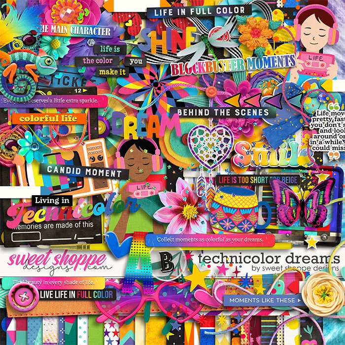 *FREE with your $20 Purchase* Technicolor Dreams by Sweet Shoppe Designs