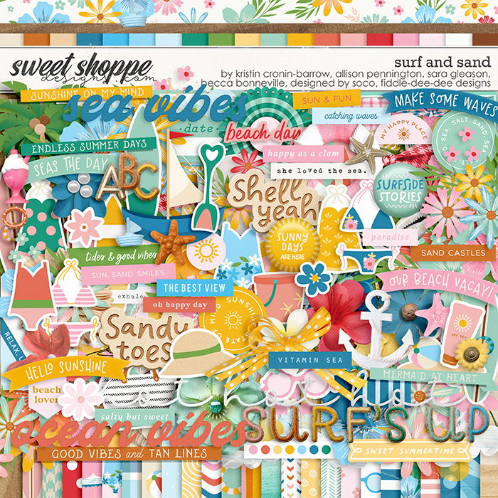 *FREE with your $15 Purchase* Sixlet #1 - Surf & Sand by Allison, Becca, Kristin, Sara, Soco & Cheryl