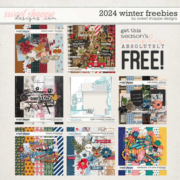  2024 Winter Freebies by Sweet Shoppe Designs