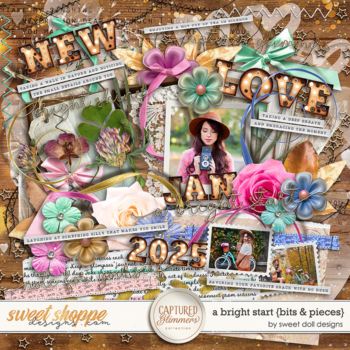Captured Glimmers: A Bright Start {bits & pieces} by Sweet Doll designs