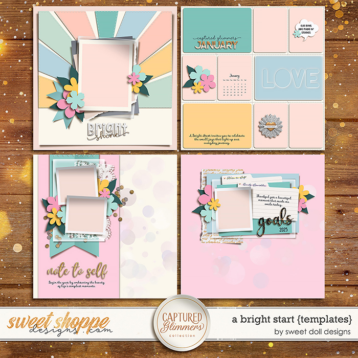 Captured Glimmers: A Bright Start {templates} by Sweet Doll designs