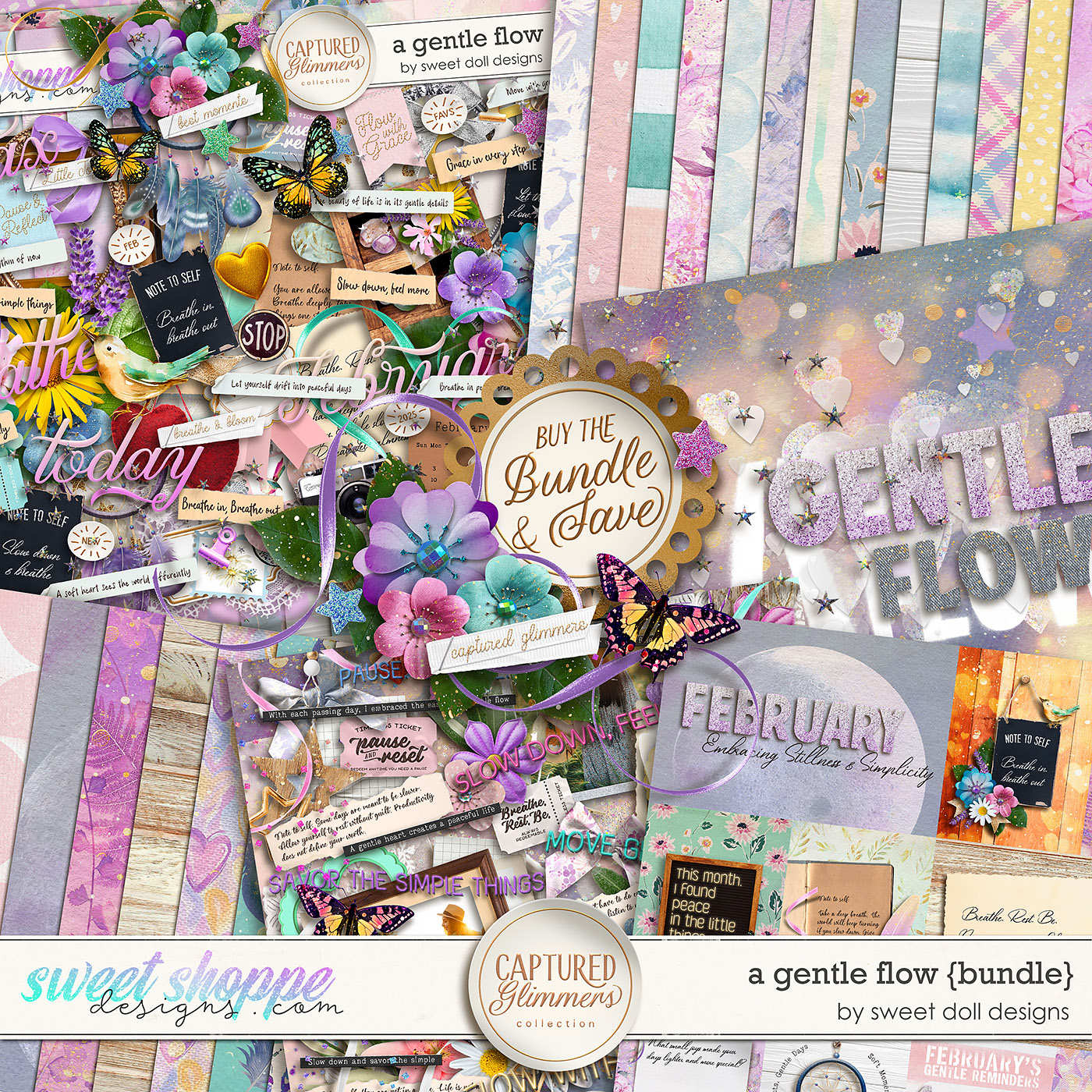 Captured Glimmers: A Gentle Flow {bundle} by Sweet Doll designs