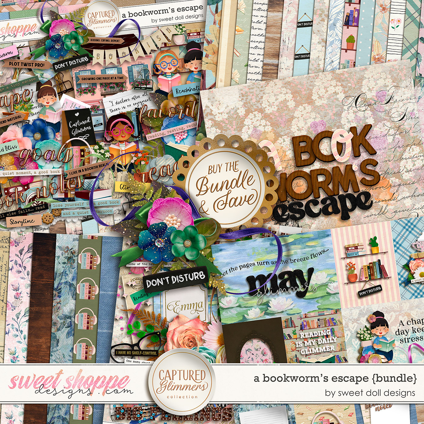 Captured Glimmers: A Bookworm’s Escape {bundle} by Sweet Doll designs