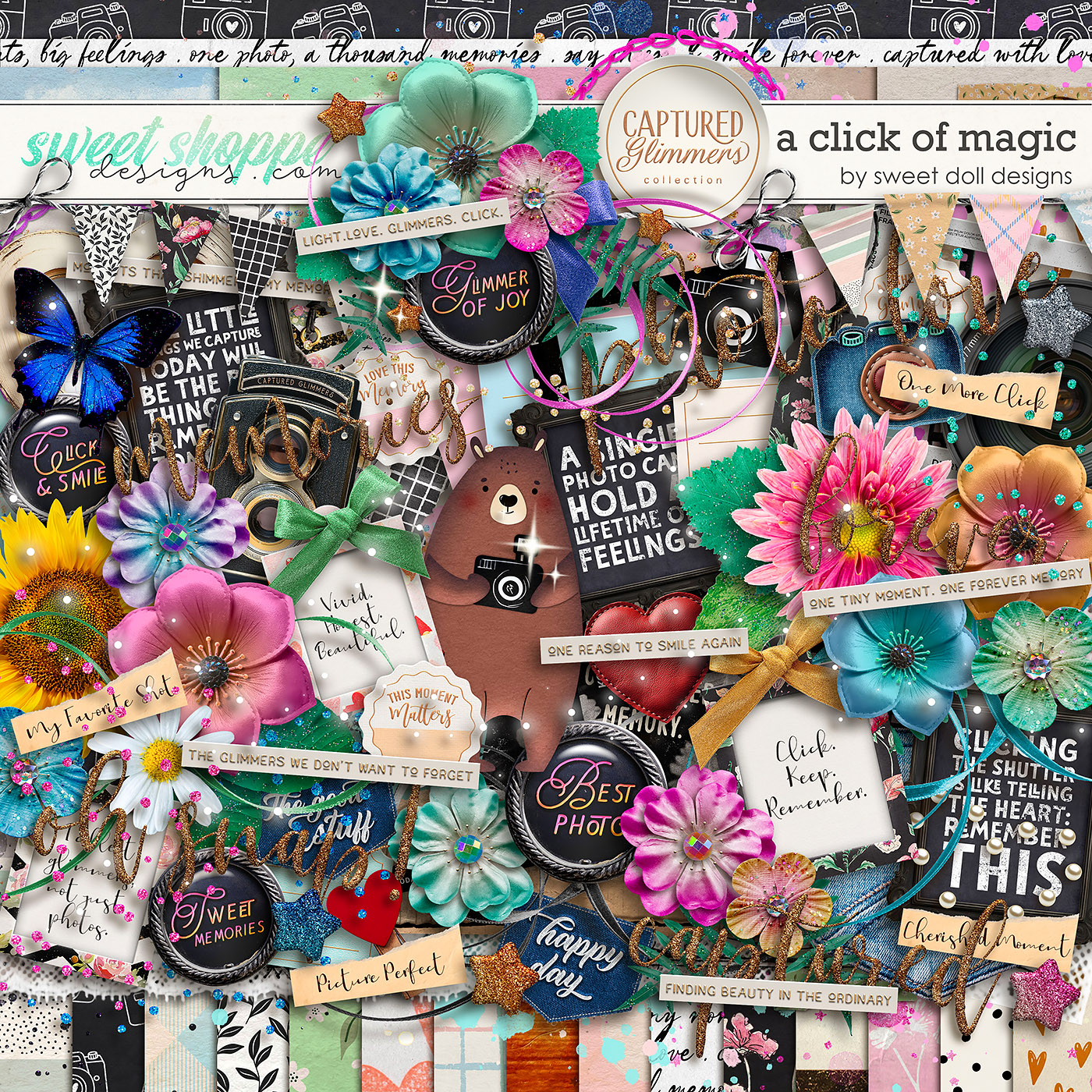Captured Glimmers: A Click of Magic Kit by Sweet Doll designs
