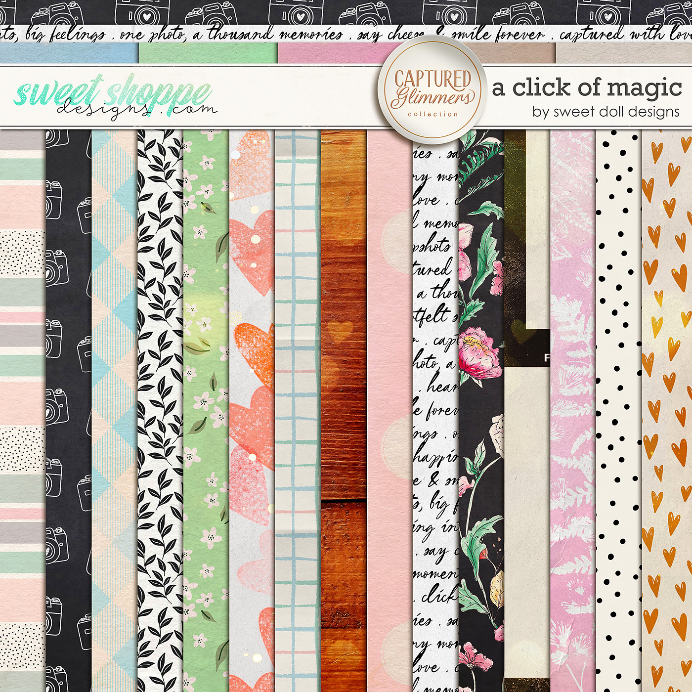 Captured Glimmers: A Click of Magic Papers by Sweet Doll designs