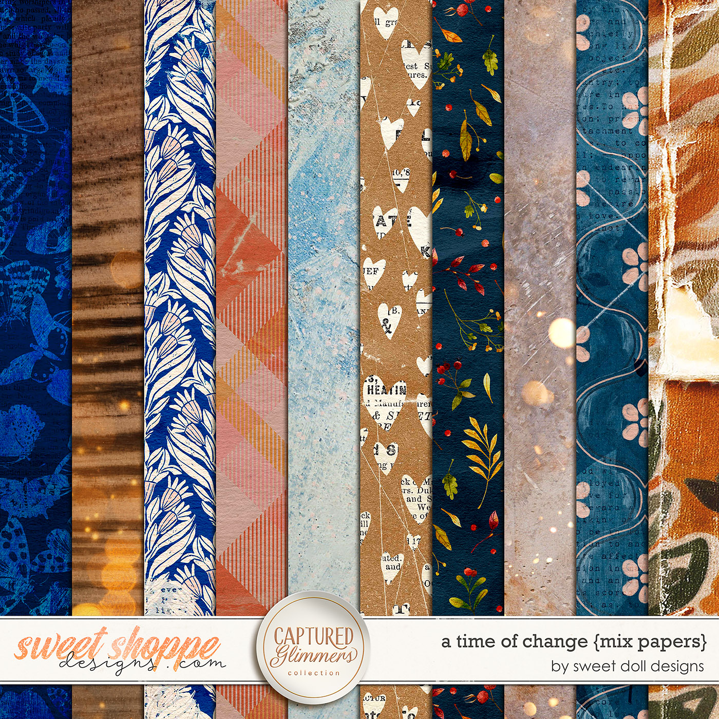 Captured Glimmers: A Time of Change {mix papers} by Sweet Doll designs