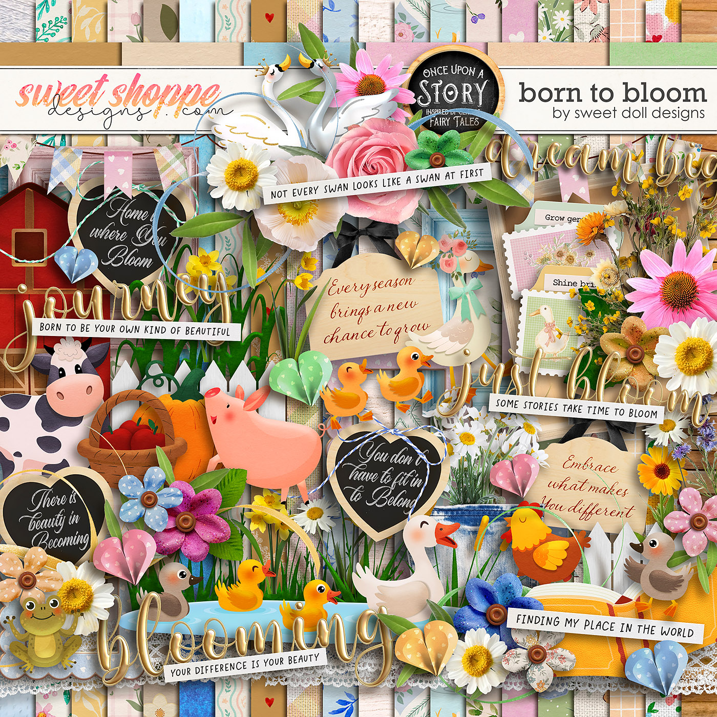Once Upon a Story: Born to Bloom {full kit} by Sweet Doll designs Once Upon a Story: Born to Bloom {full kit} by Sweet Doll designs