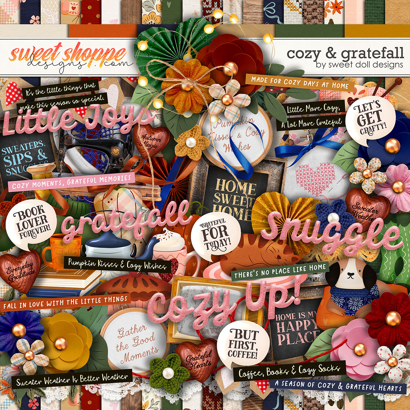 Cozy & Gratefall {full kit} by Sweet Doll designs