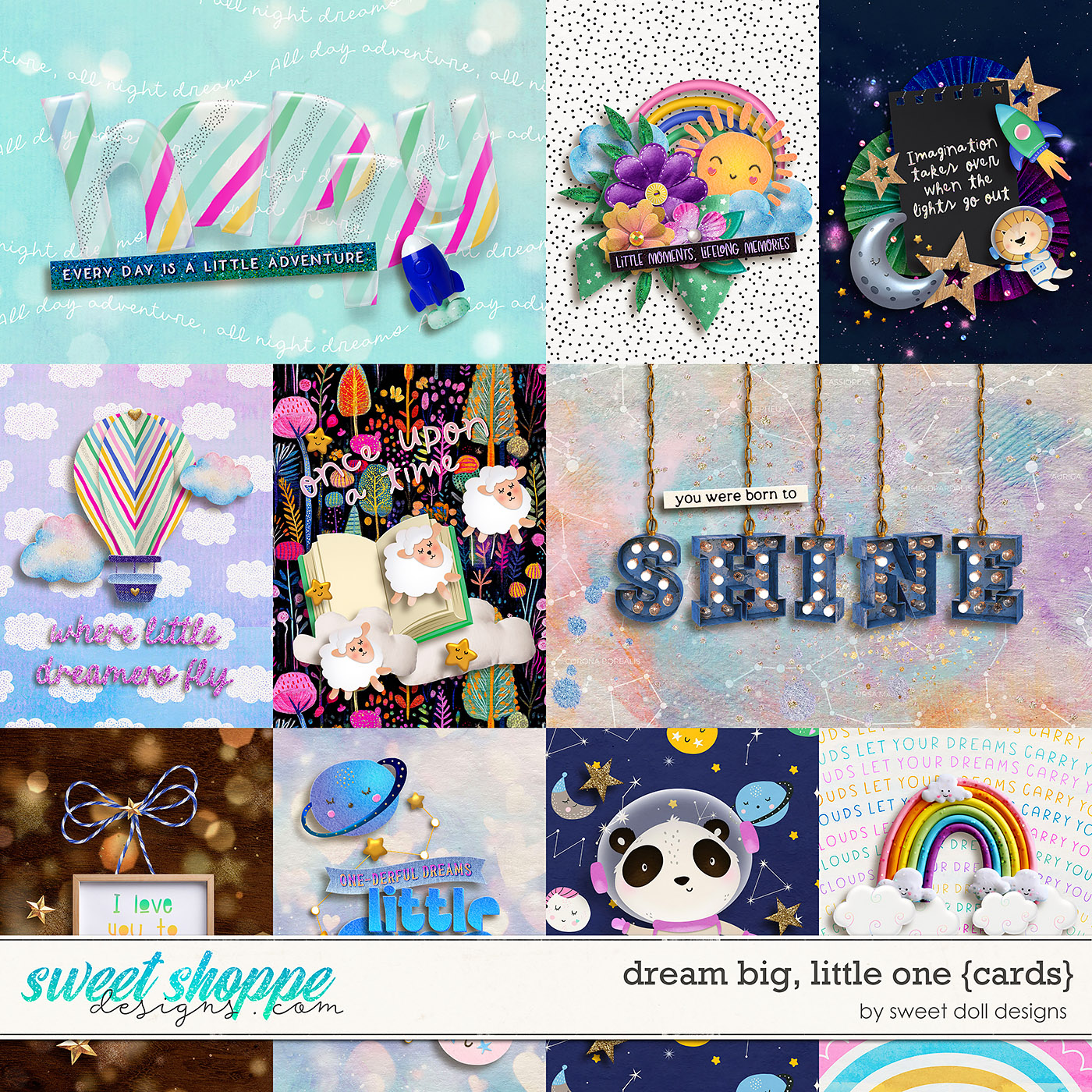 Dream Big, Little One {cards} by Sweet Doll designs