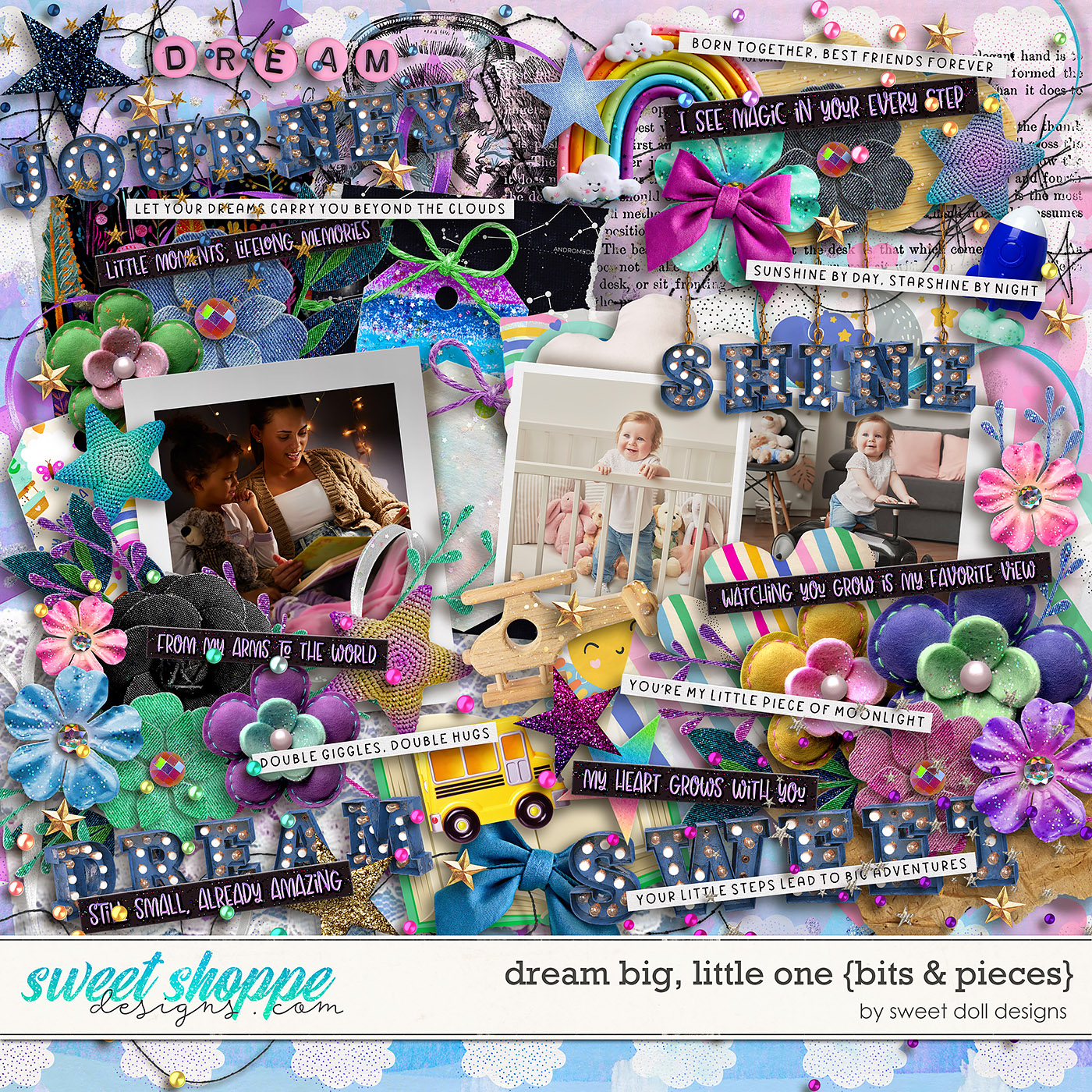 Dream Big, Little One {bits & pieces} by Sweet Doll designs