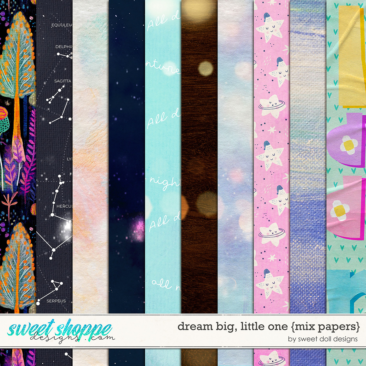 Dream Big, Little One {mix papers} by Sweet Doll designs