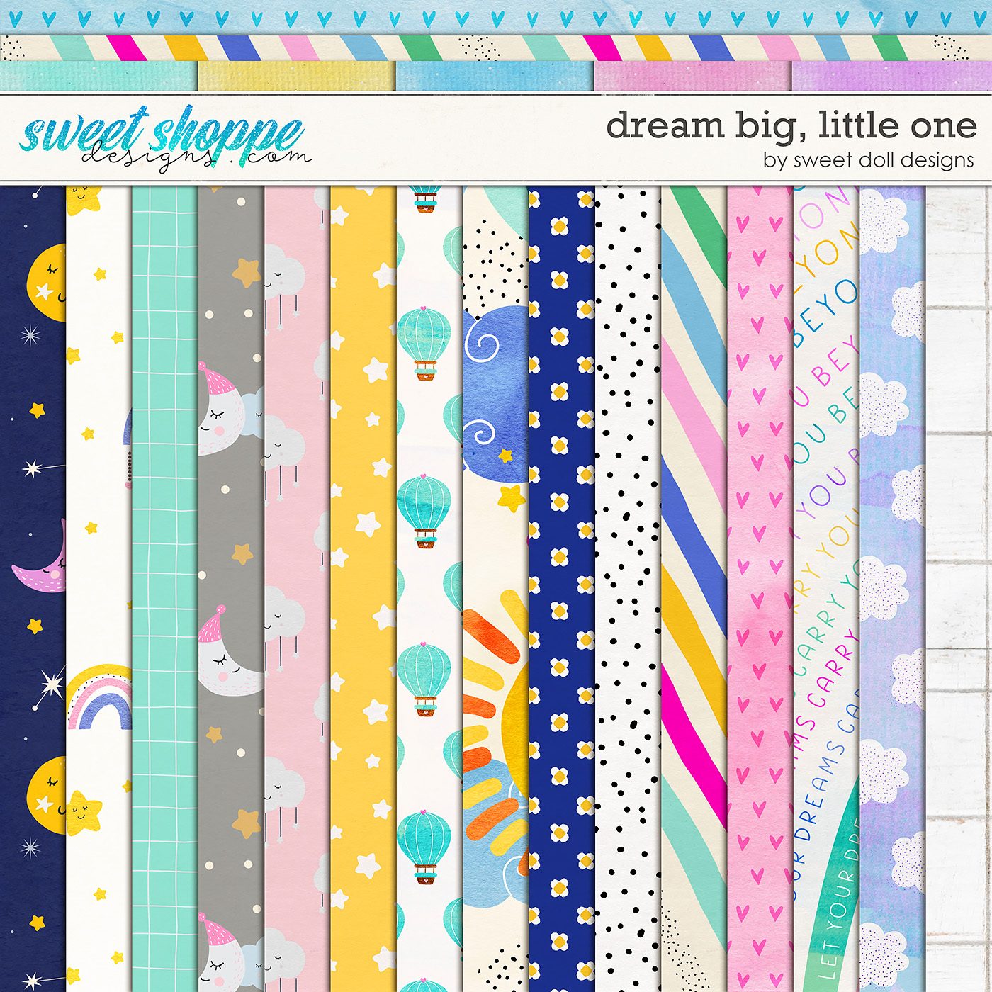 Dream Big, Little One Papers by Sweet Doll designs