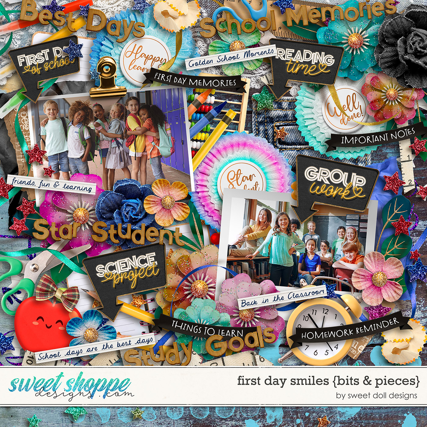 First Day Smiles {bits & pieces} by Sweet Doll designs