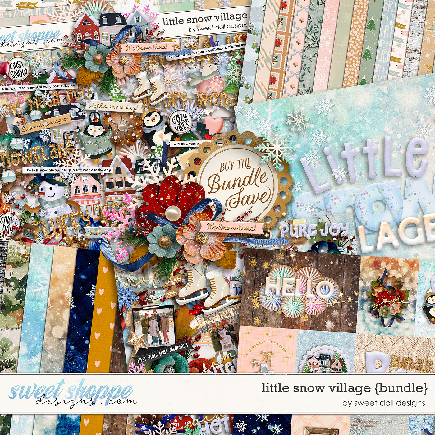 Little Snow Village {bundle} by Sweet Doll designs