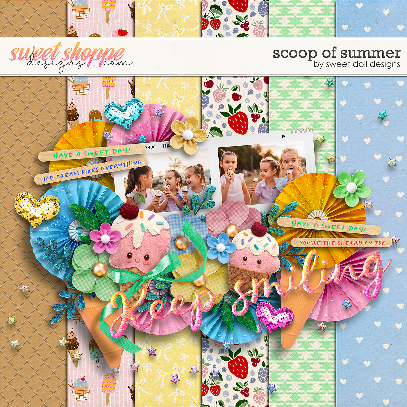 Scoop of Summer {mini kit} by Sweet Doll designs Scoop of Summer {mini kit} by Sweet Doll designs