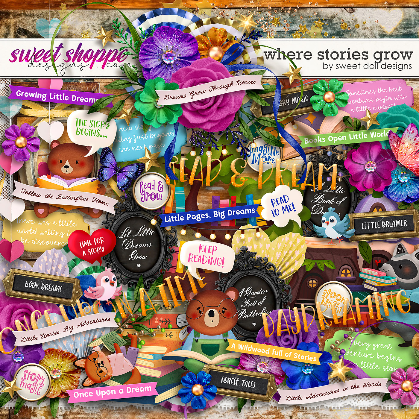 Where Stories Grow {full kit} by Sweet Doll designs Where Stories Grow {full kit} by Sweet Doll designs