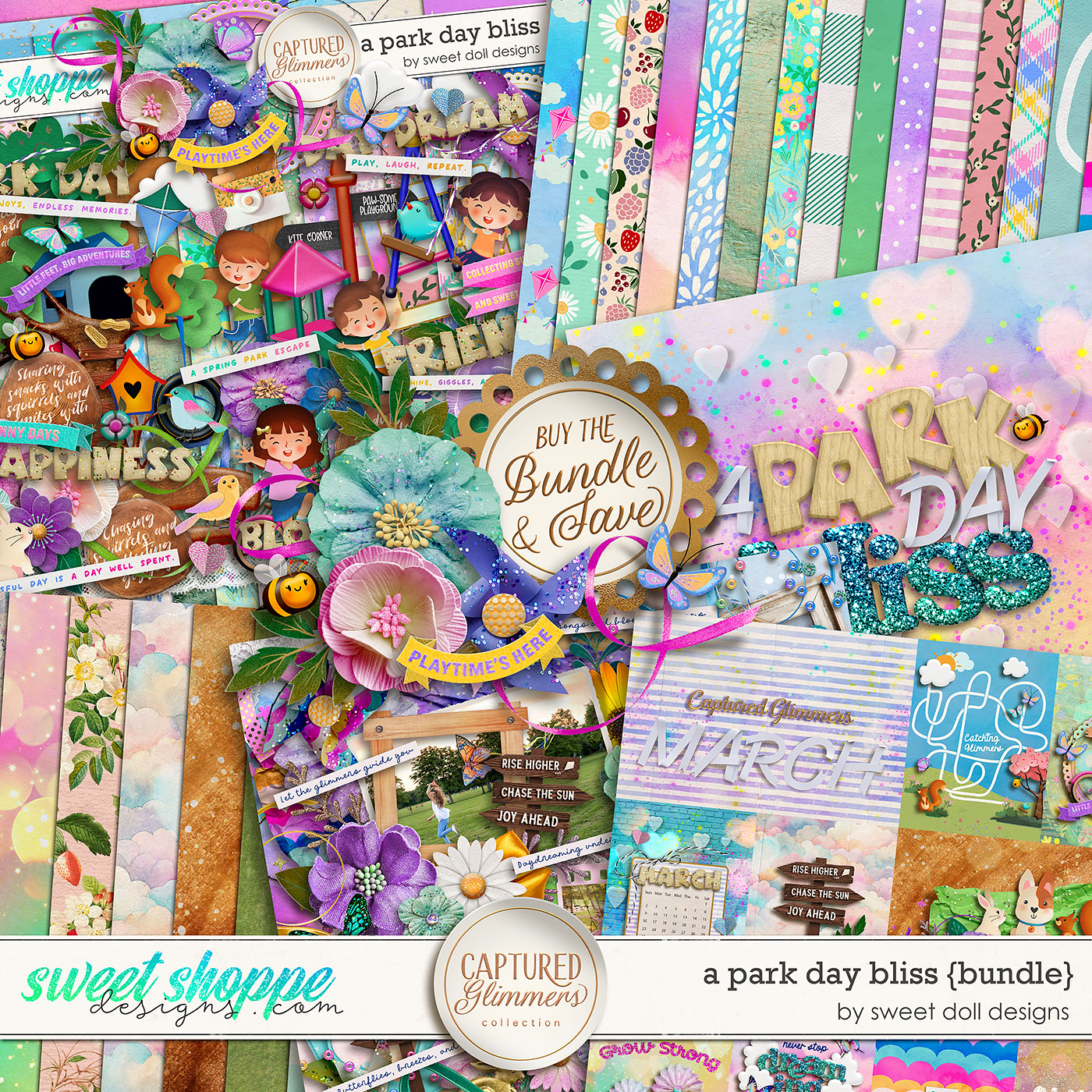 Captured Glimmers: A Park Day Bliss {bundle} by Sweet Doll designs
