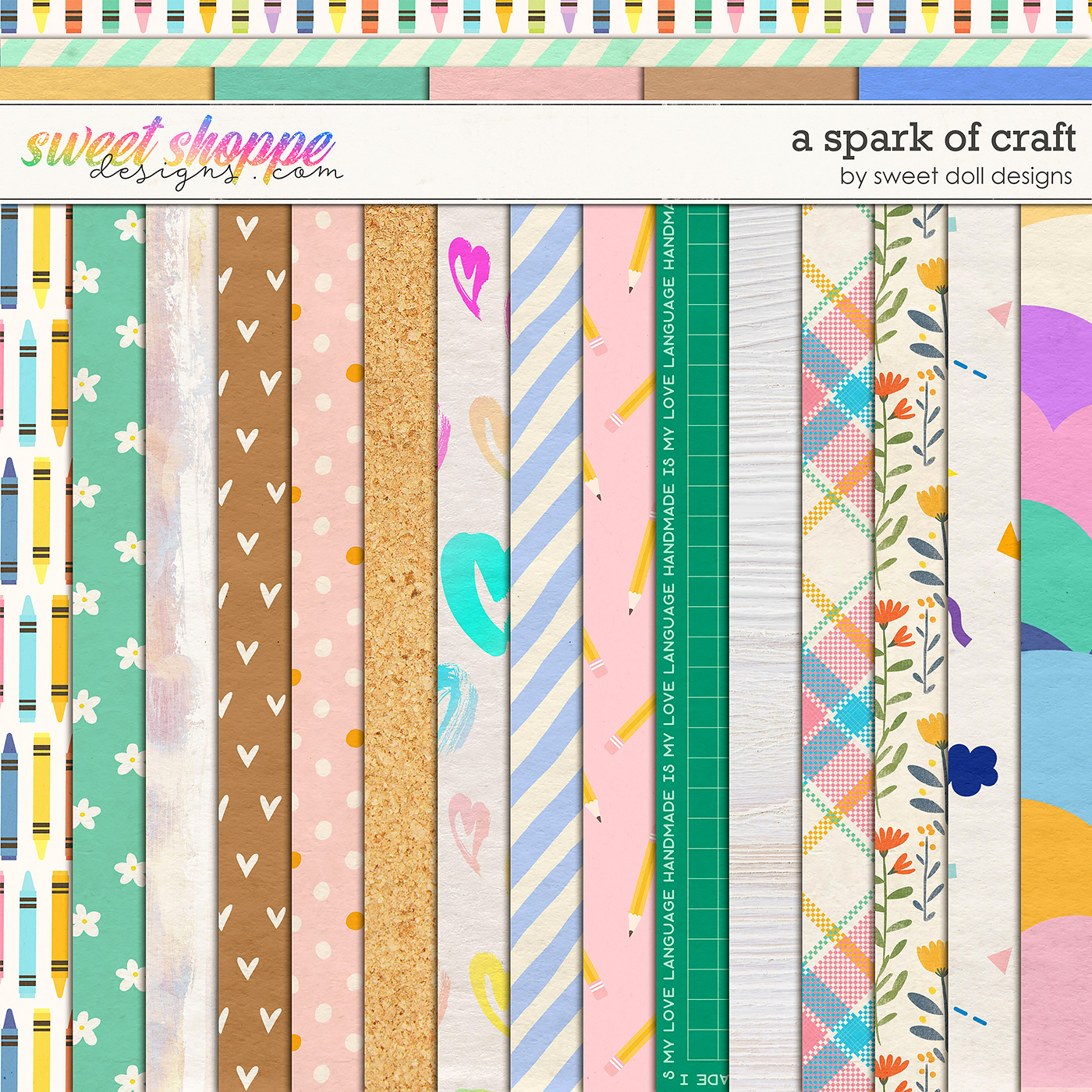 Captured Glimmers: A Spark of Craft Papers by Sweet Doll designs