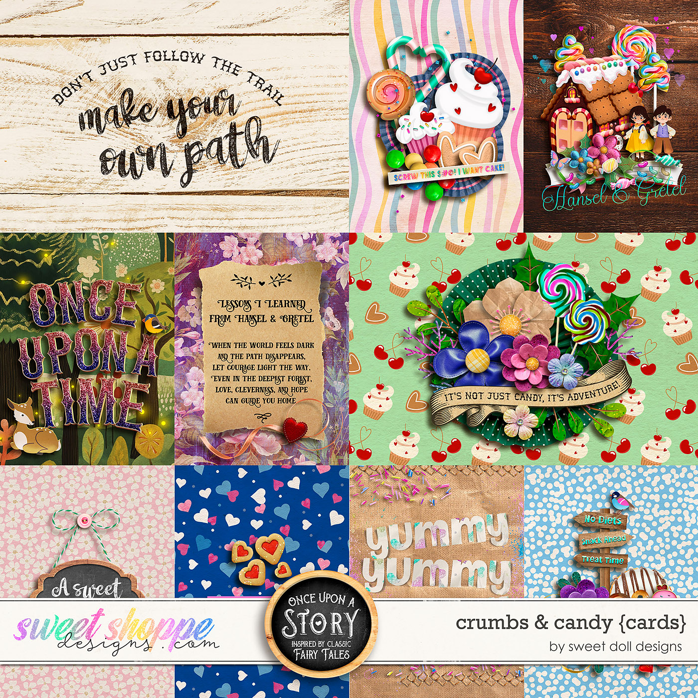 Once Upon a Story: Crumbs & Candy {cards} by Sweet Doll designs