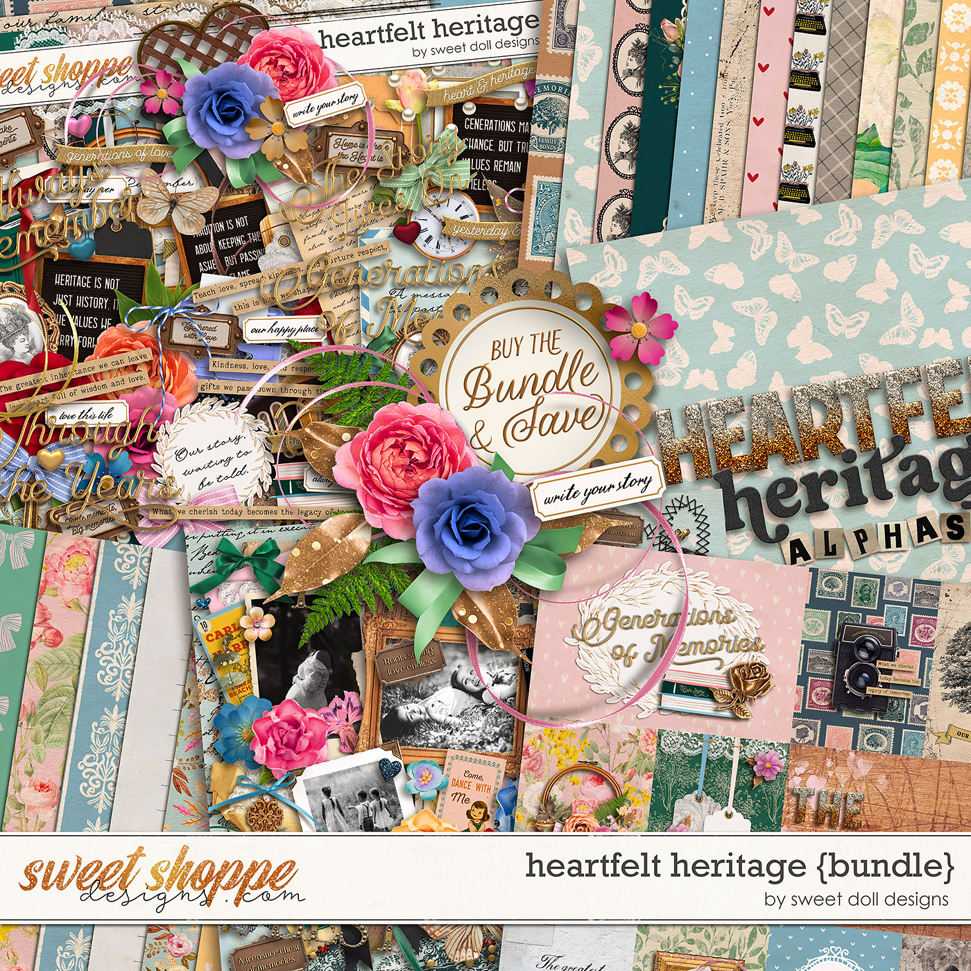 Heartfelt Heritage {bundle} by Sweet Doll designs