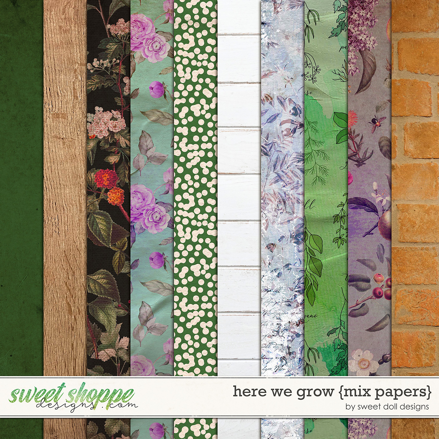 Here We Grow {mix papers} by Sweet Doll designs
