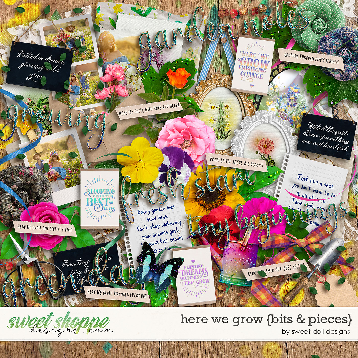 Here We Grow {bits & pieces} by Sweet Doll designs